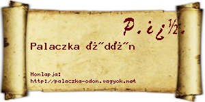 Palaczka Ödön névjegykártya